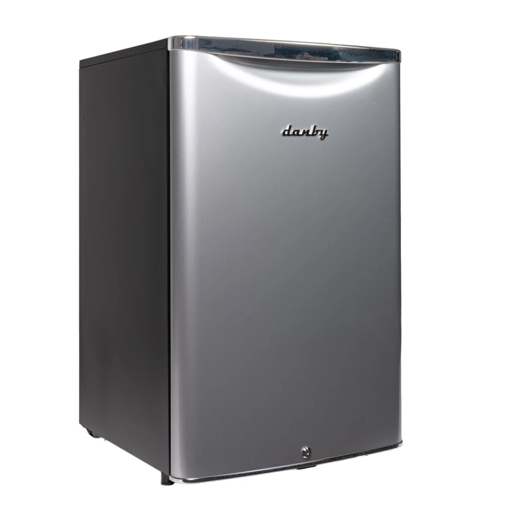 Danby DAR044A6DDB freezerless compact refrigerator in iridium silver